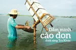 Dầm mình cào don dưới sông Trà Khúc