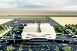 Một phương án thiết kế sân bay Quảng Trị được tư vấn TEDI báo cáo tại cuộc họp.