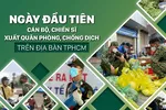 Ngày đầu tiên cán bộ, chiến sĩ xuất quân phòng, chống dịch trên địa bàn TPHCM