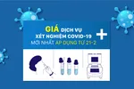 Giá dịch vụ xét nghiệm Covid-19 mới nhất áp dụng từ 21-2