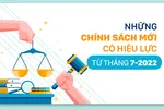Những chính sách mới, có hiệu lực từ tháng 7-2022