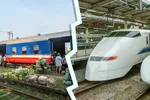Phải thay đổi tư duy đường sắt không phải là lạc hậu (ảnh trái), mà nay đường sắt tốc độ cao đã trở thành phương tiện giao thông hiện đại (ảnh phải).