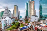 Đường sắt trên cao ở Bangkok (Thái Lan).