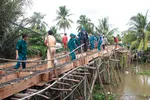 Mô hình xây cầu của Hòa thượng Thích Minh Hạnh nhận được sự ủng hộ đông đảo từ người dân