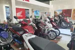 Xe máy được bày bán trong một cửa hàng tại TP.HCM - Ảnh: C.TRUNG