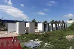 Những căn nhà tạm Công ty cổ phần địa ốc Alibaba xây dựng tại "dự án ma" ở xã Châu Pha, thị xã Phú Mỹ, tỉnh Bà Rịa-Vũng Tàu. (Ảnh: Huỳnh Sơn/TTXVN)