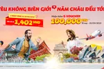Vietjet khuyến mại hàng trăm ngàn vé giá từ 1.402 đồng