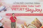 Tổng giám đốc Vietjet Đinh Việt Phương phát biểu khai mạc sự kiện ra mắt Vietjet SkyJoy