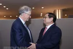 Thủ tướng Phạm Minh Chính tiếp Nhà sáng lập kiêm Chủ tịch Tập đoàn Microsoft Bill Gates. (Ảnh: Dương Giang/TTXVN)