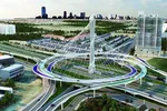 Phối cảnh một nút giao đoạn Vành đai 4 - Vùng Thủ đô.