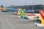 Các Hãng hàng không đã lên kế hoạch tăng chuyến bay trong dịp cao điểm Tết Nguyên đán 2024. (Ảnh: PV/Vietnam+)