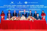 Lễ ký kết thỏa thuận hợp tác chiến lược giữa Vinmec, VinUniversity, GE Healthcare