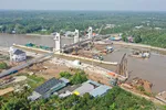 Cống âu Rạch Mọp (tỉnh Sóc Trăng) sẽ vận hành vào tháng 3-2025