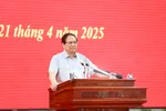 Thủ tướng Chính phủ Phạm Minh Chính phát biểu tại buổi làm việc
