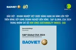 Bảo Việt 3 năm liên tiếp xếp hạng doanh nghiệp bền vững trong nhóm DJSI của S&P Global