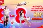 Vietjet giảm tới 80% giá vé tất cả đường bay trong ngày 8-8