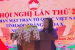 Bà Hồ Thị Cẩm Đào, Phó Bí thư Thường trực Tỉnh ủy, Chủ tịch HĐND tỉnh, phát biểu chỉ đạo tại hội nghị 