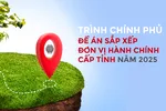 Trình Chính phủ Đề án sắp xếp đơn vị hành chính cấp tỉnh năm 2025