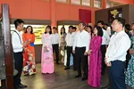Đoàn đại biểu dự Đại hội Đảng bộ TPHCM tham quan Bảo tàng Lịch sử TPHCM