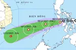 Áp thấp nhiệt đới vào Biển Đông có thể suy yếu thành vùng áp thấp