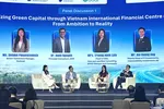 Các khách mời tham gia phiên thảo luận tại hội nghị 