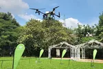 DJI Agriculture tiến hành cho bay thử thiết bị T55 trình diễn phun ngoài trời 