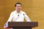 Bộ trưởng, Chủ nhiệm Văn phòng Chính phủ Đặng Xuân Phong chủ trì và phát biểu tại cuộc họp báo Chính phủ thường kỳ, chiều 3-6. Ảnh: QUANG PHÚC