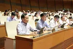 Các đại biểu Quốc hội dự phiên họp sáng 6-8. Ảnh: QUANG PHÚC