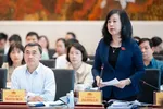 Bộ trưởng Bộ Y tế Đào Hồng Lan phát biểu tại phiên giải trình