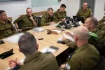 Cuộc họp của Bộ Tổng Tham mưu sau vụ phóng tên lửa của Hezbollah vào miền Bắc Israel. Ảnh: Lực lượng Phòng vệ Israel