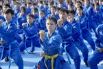 Nhiều em thiếu nhi miệt mài luyện võ Vovinam trong dịp hè 2026 (ẢNH: DŨNG PHƯƠNG)