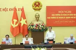 Chủ tịch Quốc hội Trần Thanh Mẫn chủ trì hội nghị, chiều 21-7. Ảnh: QUANG PHÚC