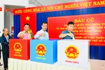 Hình ảnh cử tri TPHCM hân hoan trong ngày hội bầu cử sớm