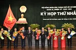 Thường trực HĐND TPHCM khóa XI, nhiệm kỳ 2026-2031 ra mắt tại kỳ họp. Ảnh: VIỆT DŨNG