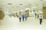 Không gian ngầm tầng B1 ga Nhà hát Thành phố, metro Bến Thành - Suối Tiên. Ảnh: CAO THĂNG