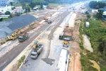 Thi công xuyên lễ đường kết nối sân bay Long Thành