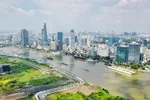 Một đoạn sông Sài Gòn chảy qua trung tâm Thành phố