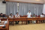 Đại diện Cty Phú Mỹ Hưng phát biểu tại cuộc họp