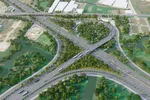 Phối cảnh một nút giao thuộc dự án cao tốc TPHCM-Mộc Bài- một dự án hạ tầng trọng điểm của TPHCM