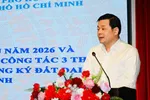 Giám đốc Sở NN-MT Nguyễn Toàn Thắng phát biểu tại hội nghị. Ảnh: Việt Dũng