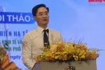 Giám đốc Sở Xây dựng Trần Quang Lâm phát biểu tại hội thảo