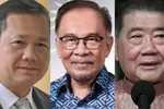Từ trái sang: Thủ tướng Campuchia Hun Manet, Thủ tướng Malaysia Anwar Ibrahim và quyền Thủ tướng Thái Lan Phumtham Wechayachai (ảnh minh họa). Ảnh: Bangkok Post