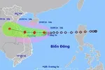 Chiều 19-9, bão số 4 đi vào vùng biển từ Quảng Trị đến Quảng Nam