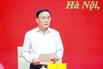 Thường trực Ban Bí thư Trần Cẩm Tú phát biểu tại hội nghị. Ảnh: TTXVN