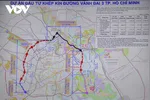 Bình đồ tuyến Vành đai 3. Ảnh: Hà Khánh