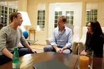  Mark Zuckerberg Nhà sáng lập Facebook; Nick Clegg, Cựu phó Thủ tướng Anh, người đứng đầu các vấn đề toàn cầu của Facebook; Sheryl Sandberg Giám đốc điều hành Facebook trong một buổi trò chuyện vào năm ngoái. Ảnh: Sheryl Sandberg/Facebook