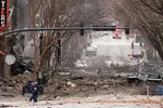 Hiện trường vụ nổ tại thành phố Nashville, Mỹ. (Nguồn: NY Times)