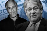 Leon Black, right, co-founder of Apollo Global Management, leaned on Jeffrey Epstein, left, as an ‘architect’ of the private office that managed his investments © FT montage; Bloomberg, Patrick McMullan/Getty