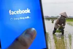 Facebook nhận thấy cơ hội tăng trưởng tại thị trường nông thôn Việt Nam với lượng lớn người dùng ngày càng thạo dùng di động thông minh - Ảnh: AFP