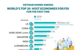 Vietnam among world's top 20 host economies for FDI